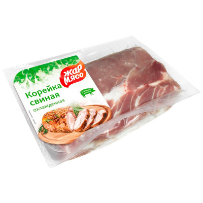 Корейка свиная Жар-мясо крупнокусковая без кости категория Б охлаждённая