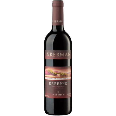 Вино Каберне Inkerman красное сухое, 700мл