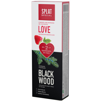 Зубная паста Splat Special Love-Blackwood, 2х75мл