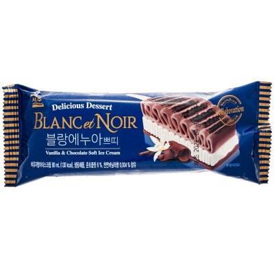 Десерт Blanc ванильно-шоколадный замороженный, 55г