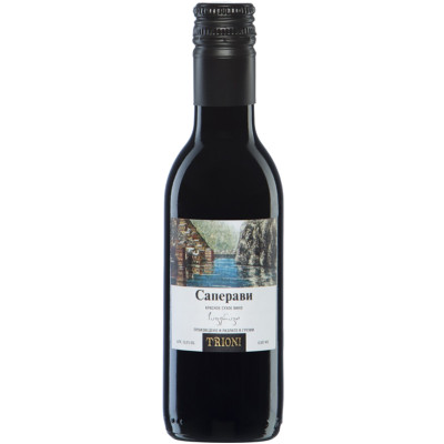 Вино Badagoni Саперави красное сухое 12%, 187мл