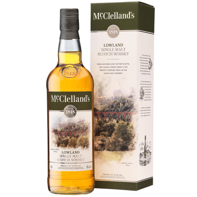 Виски Mcclelland's Lowland 40% в подарочной упаковке, 700мл