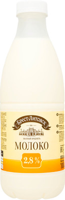 Молоко Брест-Литовск питьевое ультрапастеризованное 2.8%, 1л