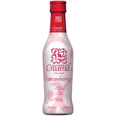 Напиток Creamel Клубника слабоалкогольный 5.9%, 200мл