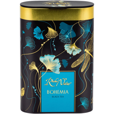 Чай Riche Natur Bohemia чёрный с ароматом бергамота и айвы, 100г