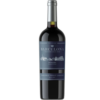 Вино Barcelona Mediterranean Wine Tempranillo-Merlot-Garnacha красное сухое 13.5%, 750мл