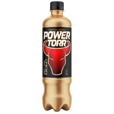 Напиток энергетический Power Torr Gold газированный безалкогольный, 500мл