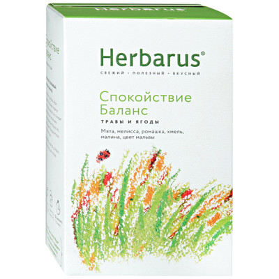 Чай Herbarus Спокойствие-баланс травяной, 35г