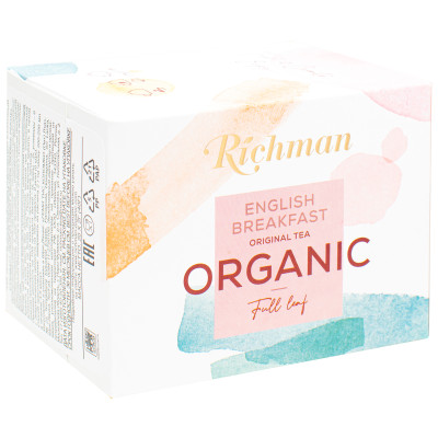 Чай Richman Ceylon FBOP чёрный байховый в пакетиках, 20х2г