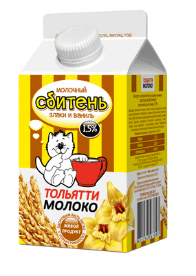 Йогурт Тольяттимолоко молочный злаки-ваниль 1.5%, 450мл