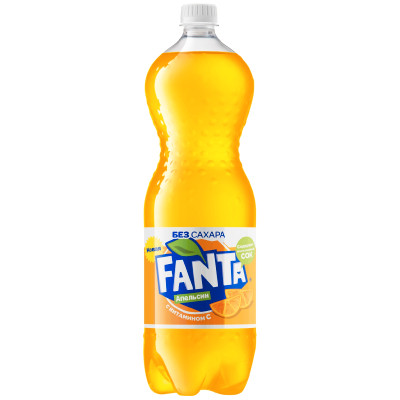 Напиток безалкогольный Fanta Апельсин с витамином C сильногазированный, 900мл