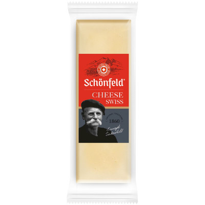 Сыр Schonfeld Swiss cheese полутвёрдый 53%, 150г