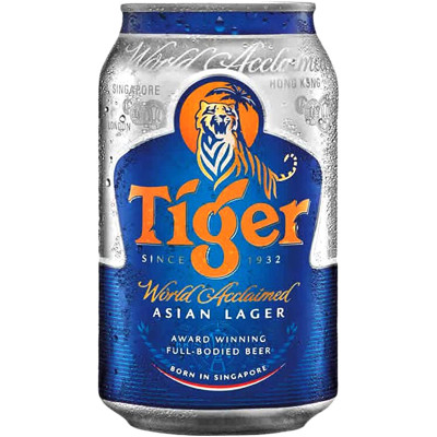 Пиво Tiger светлое фильтрованное 5.0%, 330мл