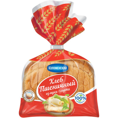 Хлеб БКК Коломенский Пшеничный, 380г