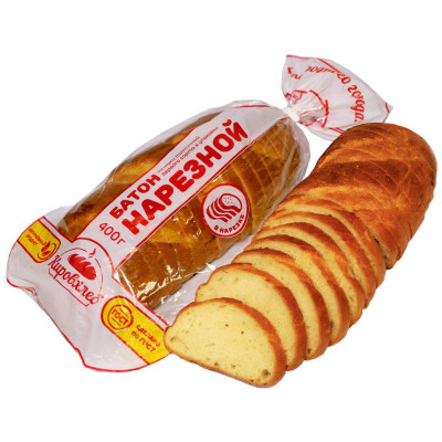 Хлеб БКК Нарезной батон 1 сорт, 400г