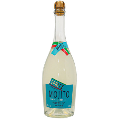 Напиток слабоалкогольный Spritz Mojito Cocktail газированный 7.2%, 750мл