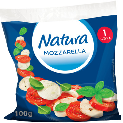 Сыр Natura Моцарелла 45%, 100г
