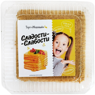 Торт Сладости Слабости Медовый, 500г