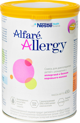 Смесь Nan Alfare Allergy для диетотерапии аллергии к белкам коровьего молока с рождения, 400г