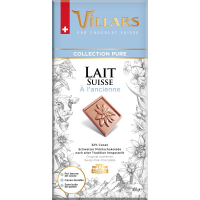Шоколад молочный Villars Швейцарский, 100г