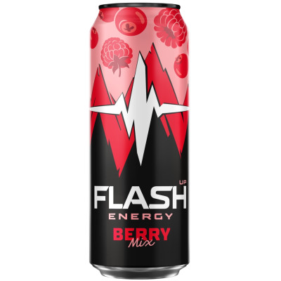 Энергетик Flash Up Energy ягодный микс безалкогольный газированный, 450мл