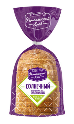 Хлеб Ремесленный Хлеб Солнечный с семенами льна и подсолнечника в нарезке, 350г