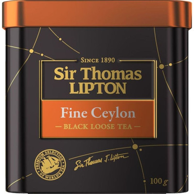 Чай Sir Thomas Lipton Fine Ceylon чёрный листовой, 100г