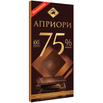 Шоколад Априори горький 75%, 100г