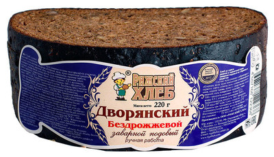 Хлеб Рижский Хлеб Дворянский бездрожжевой подовый, 220г