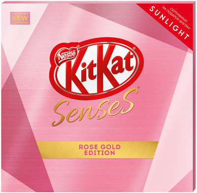 Шоколад KitKat Senses Rose Gold Edition Taste of Strawberry, 2x112г