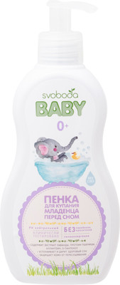 Пенка детская Svoboda Baby для купания перед сном 0+, 300мл