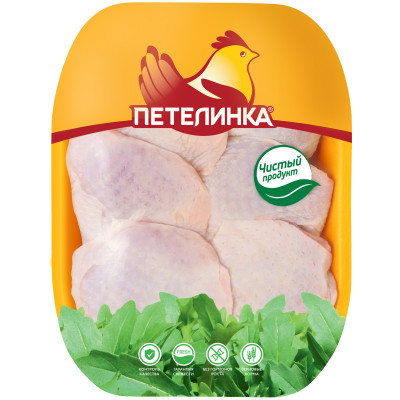 Бедро Петелинка цыплят-бройлеров с кожей, 0.9-1.1кг
