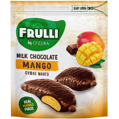 Конфеты Ozera суфле манго шоколадные, 125г