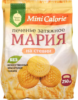 Печенье Mini Calorie Мария затяжное на стевии, 250г