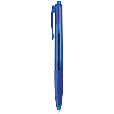 Ручка Hatber Esprit масляная шариковая автоматическая с резиновым грипом 0.7мм синяя, 12шт