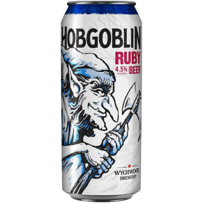 Пиво Wychwood Хобгоблин тёмное фильтрованное 5.2%, 500мл