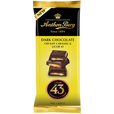 Шоколад тёмный Anthon Berg Licor 43 с ликёром, 90г
