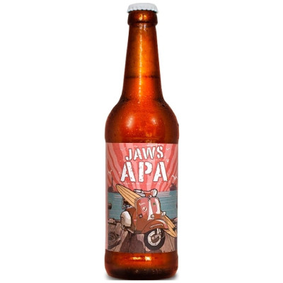 Пиво Jaws Apa Brewwery фильтрованное непастеризованное светлое 5.5%, 500мл
