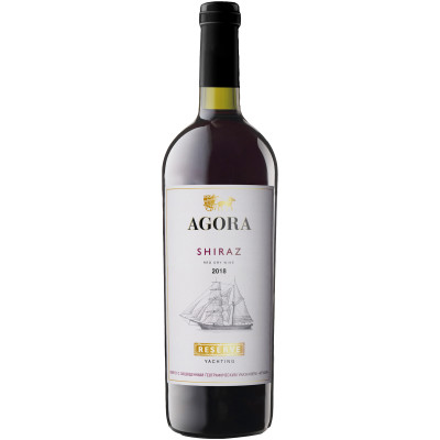 Вино Agora Reserve Yachting Shiraz красное сухое 13.5%, 750мл