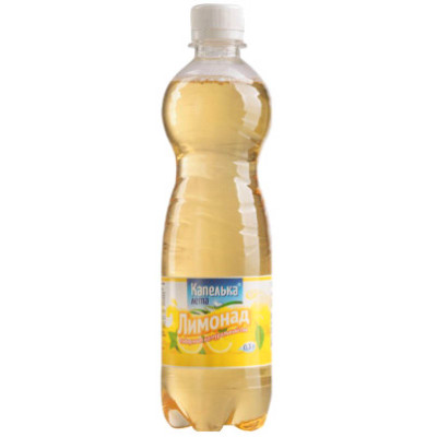 Напиток безалкогольный Капелька Лета Лимонад сильногазированный, 1.5л