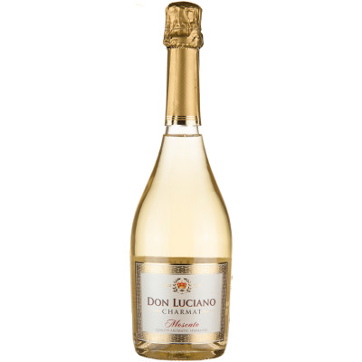Вино Don Luciano Москато игристое белое полусладкое, 0.75л(