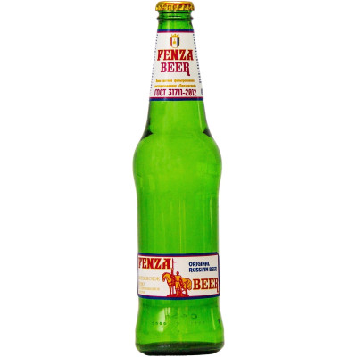 Пиво Penza Beer светлое фильтрованное пастеризованное 4.5%, 450мл