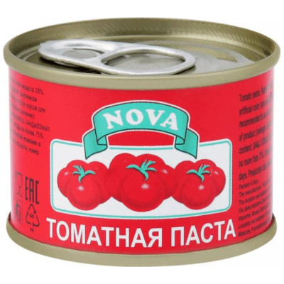 Паста томатная Nova пастеризованная, 70г