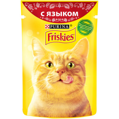Корм Friskies с языком в подливе для кошек, 85г