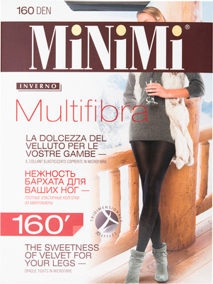 Колготки MiNiMi Multifibra 160 Nero Черные Размер 5