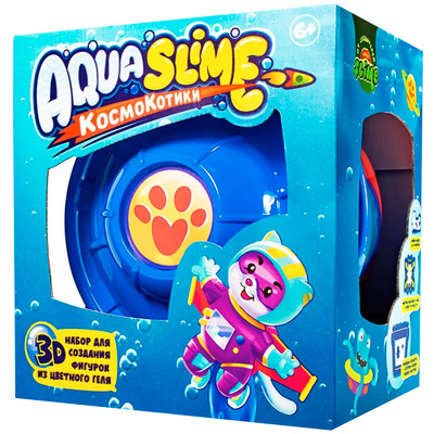 Набор для изготовления фигурок из цветного геля Aqua Slime для детей старше шести