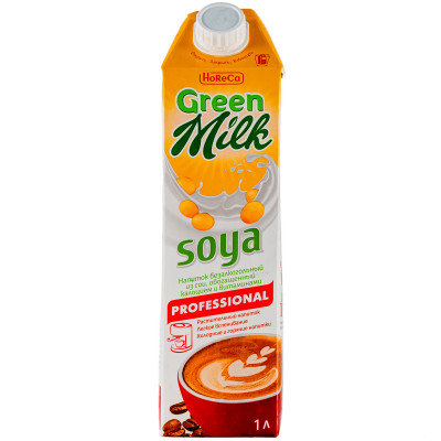 Напиток из сои Green Milk обогащённый кальцием и витаминами, 1л