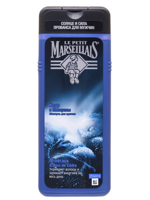 Шампунь Le Petit Marseillais для мужчин Кедр и минералы, 400мл