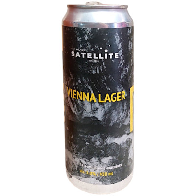 Пиво Bavaria The Black Satellite Vienna Lager светлое нефильтрованное пастеризованное 5%, 450мл