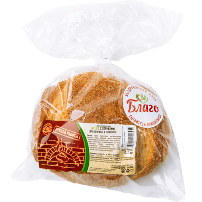 Хлеб Традиция Благо с отрубями нарезка, 300г